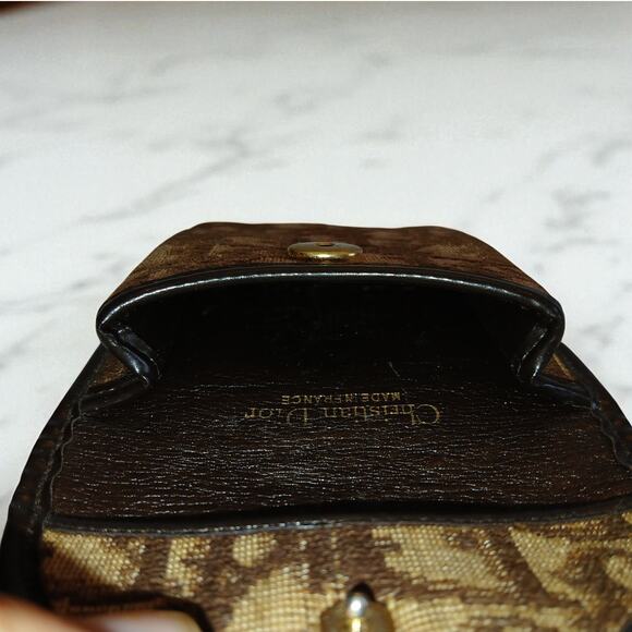 Christian Dior - Lady Dior Vintage Eyeglass Case in Brown & Tan - Picture 8 of 9